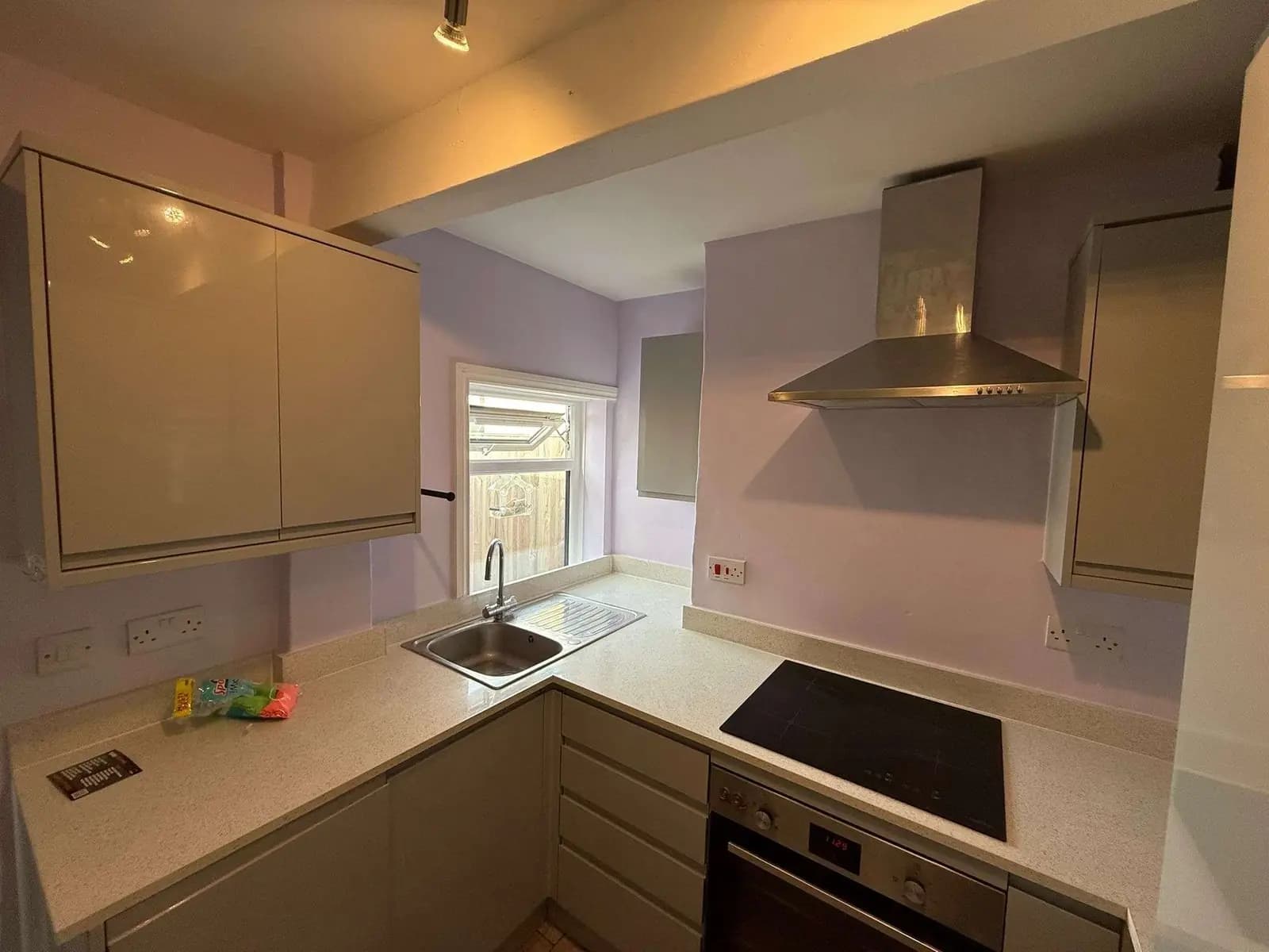 Kitchen after decorating.